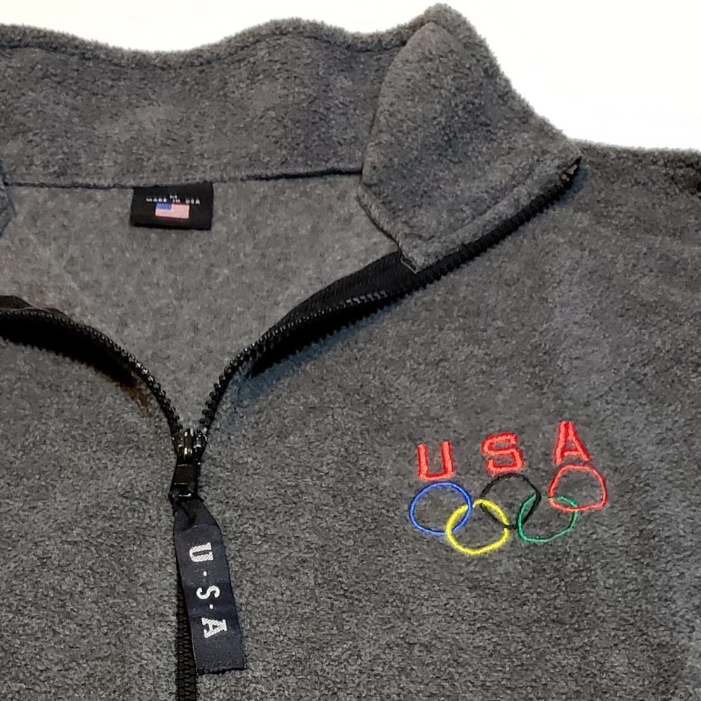 USA Olympic Fleece zip-up jacket
